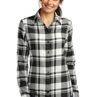 Port Authority® Ladies Plaid Flannel Tunic