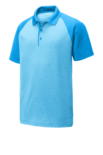 Sport-Tek® PosiCharge® RacerMesh® Raglan Heather Block Polo - Image 5