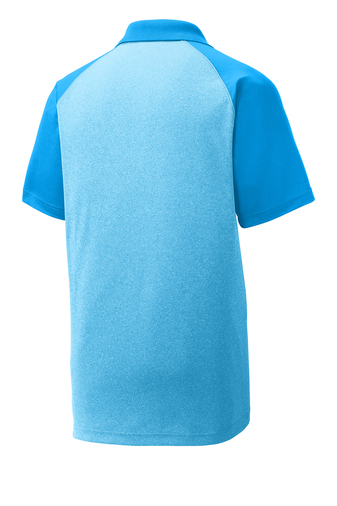 Sport-Tek® PosiCharge® RacerMesh® Raglan Heather Block Polo - Image 6