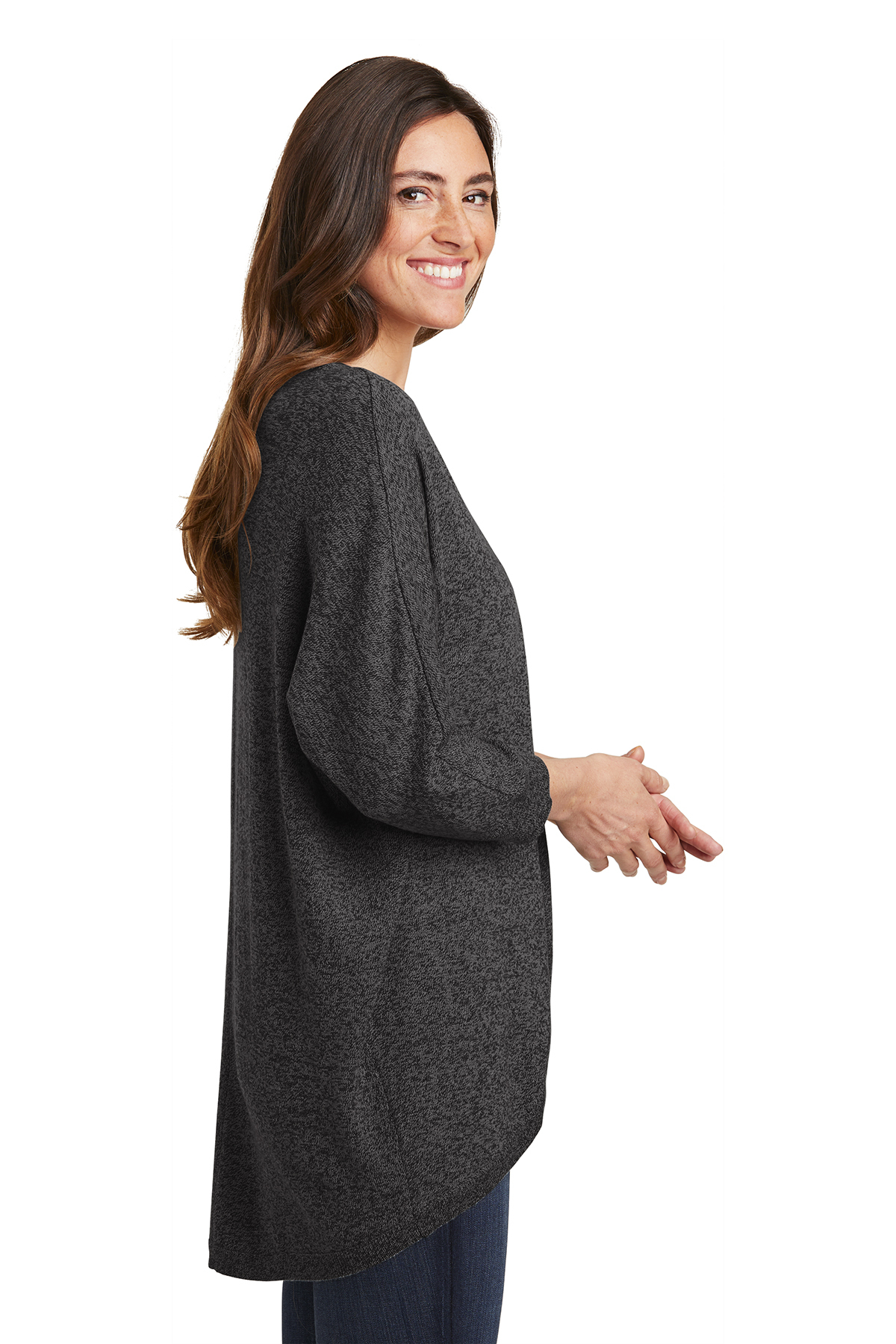 Port Authority ® Ladies Marled Cocoon Sweater - Image 3