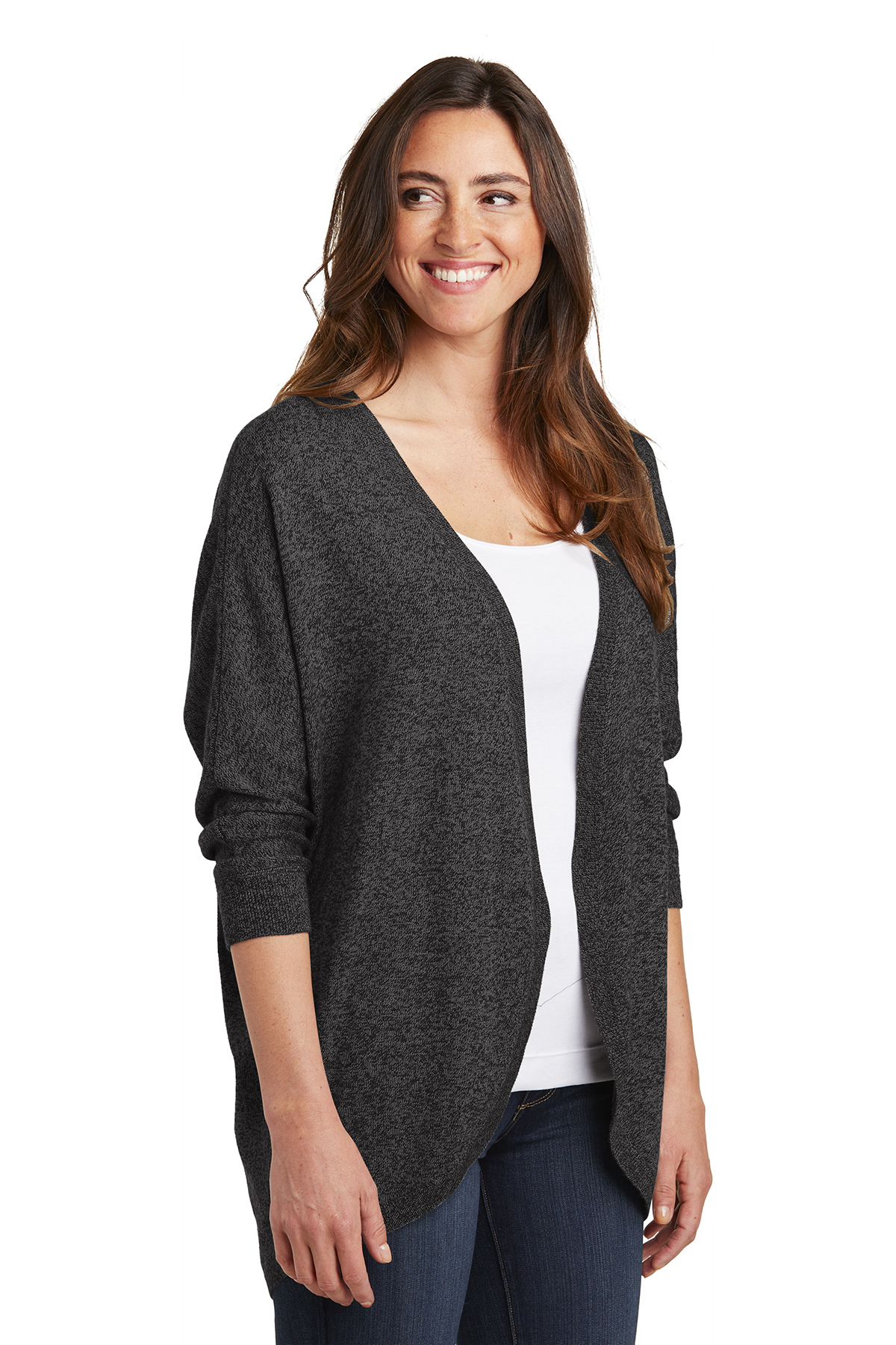 Port Authority ® Ladies Marled Cocoon Sweater - Image 2