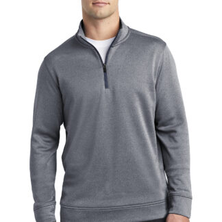 Sport-Tek ® PosiCharge ® Sport-Wick ® Heather Fleece 1/4-Zip Pullover