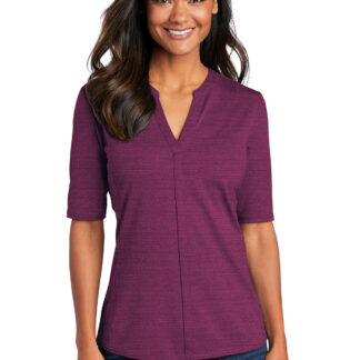 Port Authority ® Ladies Stretch Heather Open Neck Top