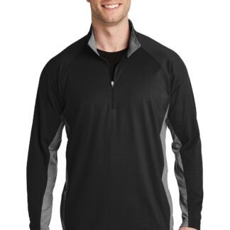 Sport-Tek® Sport-Wick® Stretch Contrast 1/4-Zip Pullover