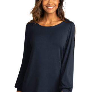 Port Authority ® Ladies Luxe Knit Jewel Neck Top