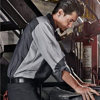 Red Kap Long Sleeve Automotive Crew Shirt