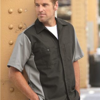 Red Kap Short Sleeve Automotive Crew Shirt