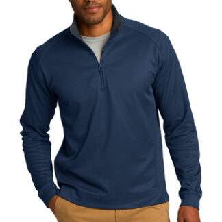 Port Authority® Vertical Texture 1/4-Zip Pullover