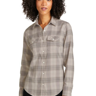 Port Authority® Ladies Long Sleeve Ombre Plaid Shirt