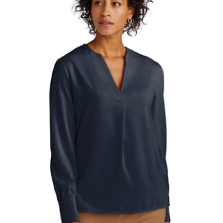 Brooks Brothers® Women’s Open-Neck Satin Blouse