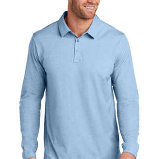TravisMathew Oceanside Heather Long Sleeve Polo